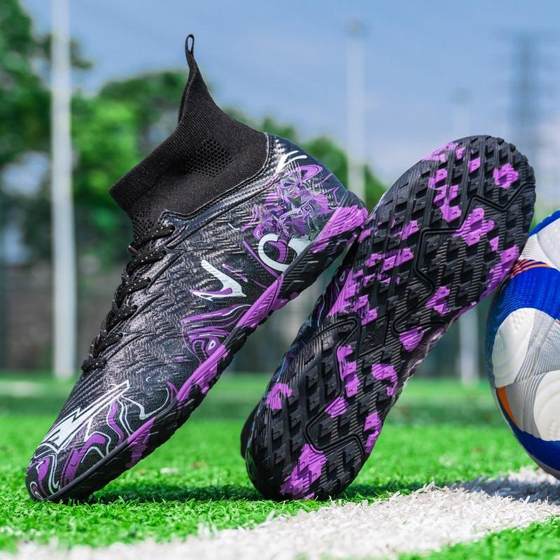 34-46 Унисекс Футбольные бутсы Резиновая Мягкая Подошва Короткие Шипы Искусственный Газон Юношеские Детские Футбольные Бутсы Мальчики Футбольные Бутсы