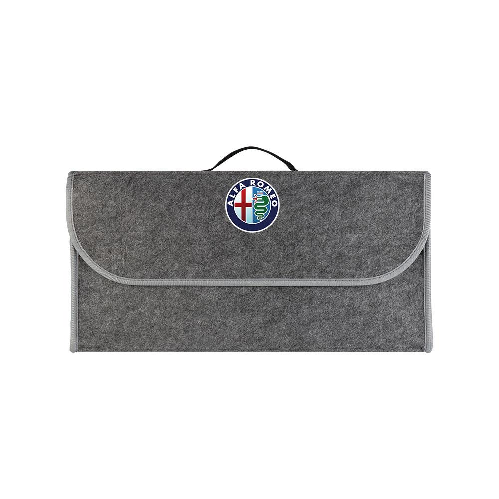 DYSA7 1pc Anti Slip Soft Felt Storage Box Car Trunk Organizer Foldable Box For Alfa Romeo Giulietta GT 159 147 Sportiva Accessories