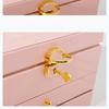 1PC Multifunctional Jewelry Box Large Three-layer Jewelry Storage Box with Lock Earrings Jewelry Box Earrings Storage Box