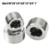 Silver Male Thread Hexagon Plug 304 Stainless Steel Tube Plug Sealing Pipe Port  Hardware