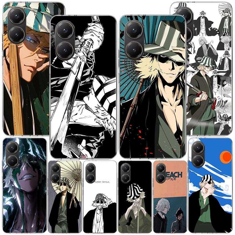 Bleach Kisuke Urahara Phone Case For Xiaomi Poco X7 X6 X5 Pro F7 Ultra Redmi 15C 15 13C 13 12C 12 10 10A 10C 9 9A 9C 9T Cover Po