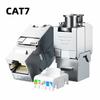 Natalink 10PCS RJ45 Cat8 Cat7 Cat6A Shielded Keystone Jacks, RJ45 STP Tool-Less Type Zinc Alloy Module Shielded Keystone Jack