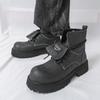 Модные ботинки на толстой подошве осень-зима Новинка от модного дизайнера Уличные трендовые для ходьбы Осень-зима больших размеров 38-46