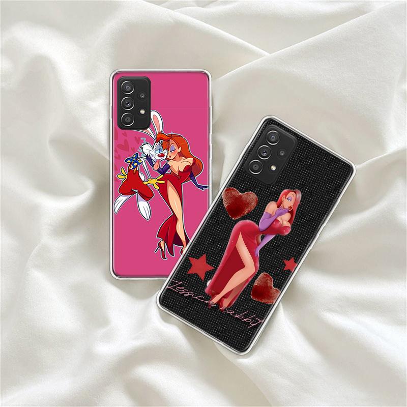 J-Jessica R-Кролики Чехол для телефона для Samsung A54 A57 A37 A17 A14 A15 A12 A24 A34 A55 A35 A25 A52S A07 A05S A04S A22 A32 A72 Galaxy
