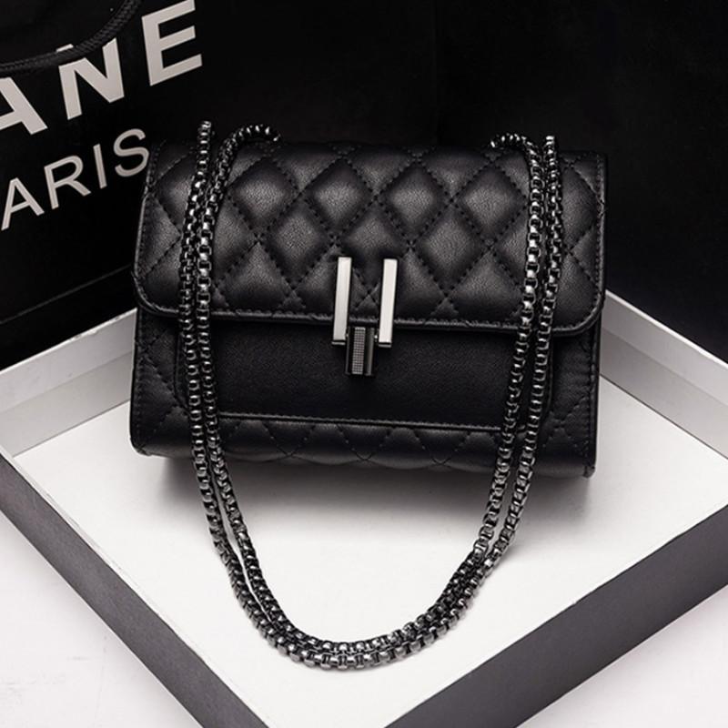 Женская сумка из натуральной кожи, женская сумка через плечо, маленькая квадратная сумка, сумка на цепочке, весна/лето, модная женская сумка