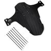 1Pcs Mountain Bike Mudguard 3D Carbon Fiber Twill MTB Fender Front/Rear Tire Wheel Universal Suitable for Disc Brake