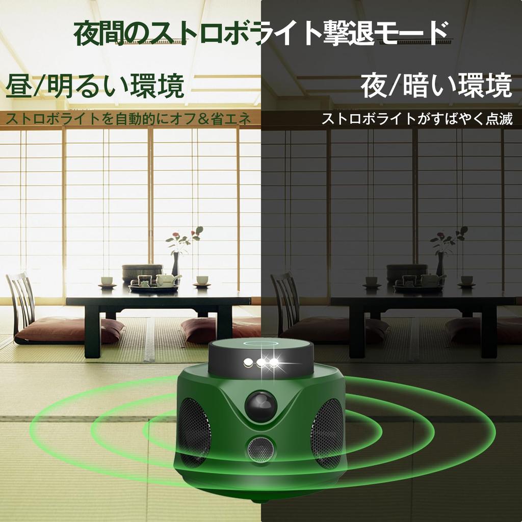 Ultrasonic PIR Sensor for Rodent Transmission with No Blind 4 Powerful and Quiet Electromagnetic Effective Range of 350 Sq Strobe Pest Control Device