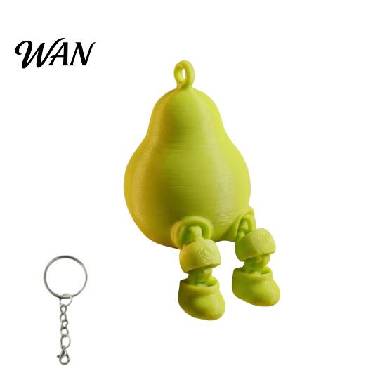 Creative Fruit Figurine 3D Printed Figure Collectible Cute Banana Orange Blueberry Cherry For Adults Shelf Ornament with Dangling Legs for Home Office