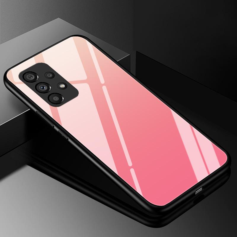 Чехол-бампер из градиентного закаленного стекла для Samsung Galaxy S23 S22 Ultra S21 FE S20 S10 5G S10e S8 S9 Plus S7 Edge Защитное стекло