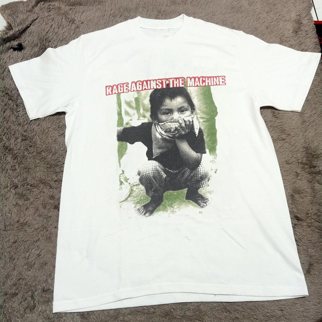 New Popular Rage Against the Machine White T-Shirt Cotton RD24