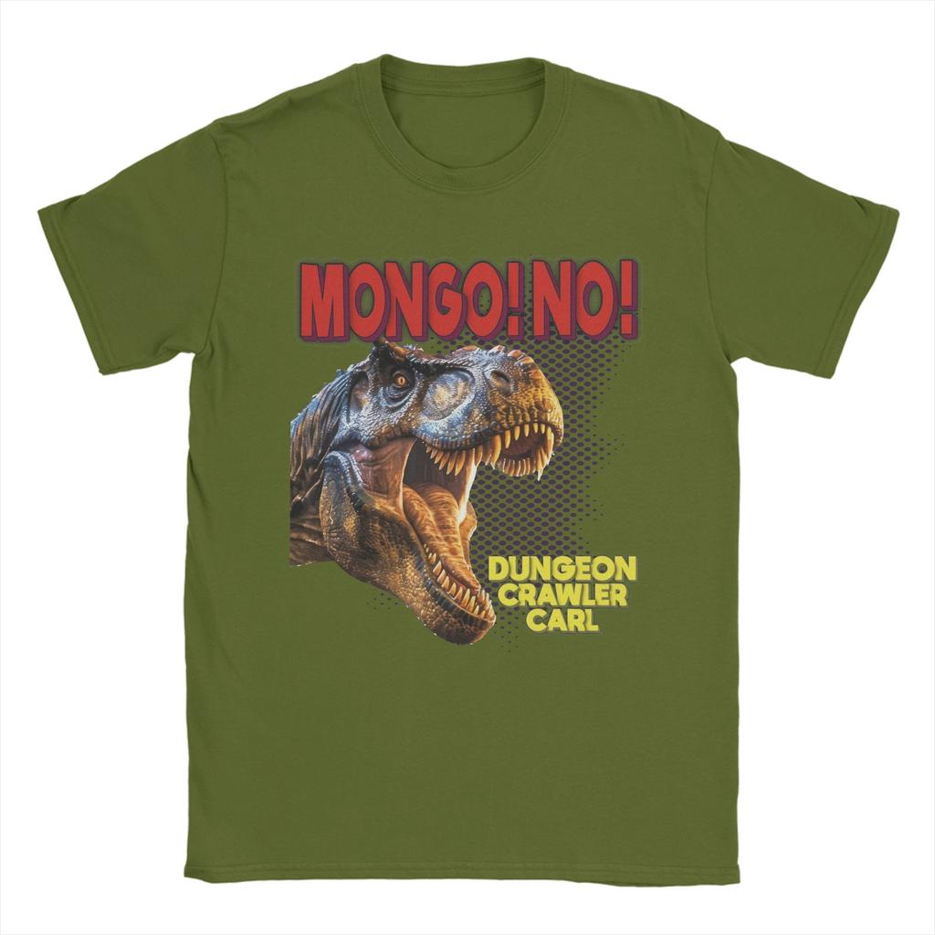 Vintage Dungeon Crawler Carl Mongo No TShirt Men Crewneck Cotton T Shirts Short Sleeve Tees Plus Size Clothes