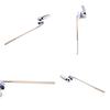 Universal Toilet Tank Flush Lever Chrome Toilet Wrench Handle Fits Most Toilet