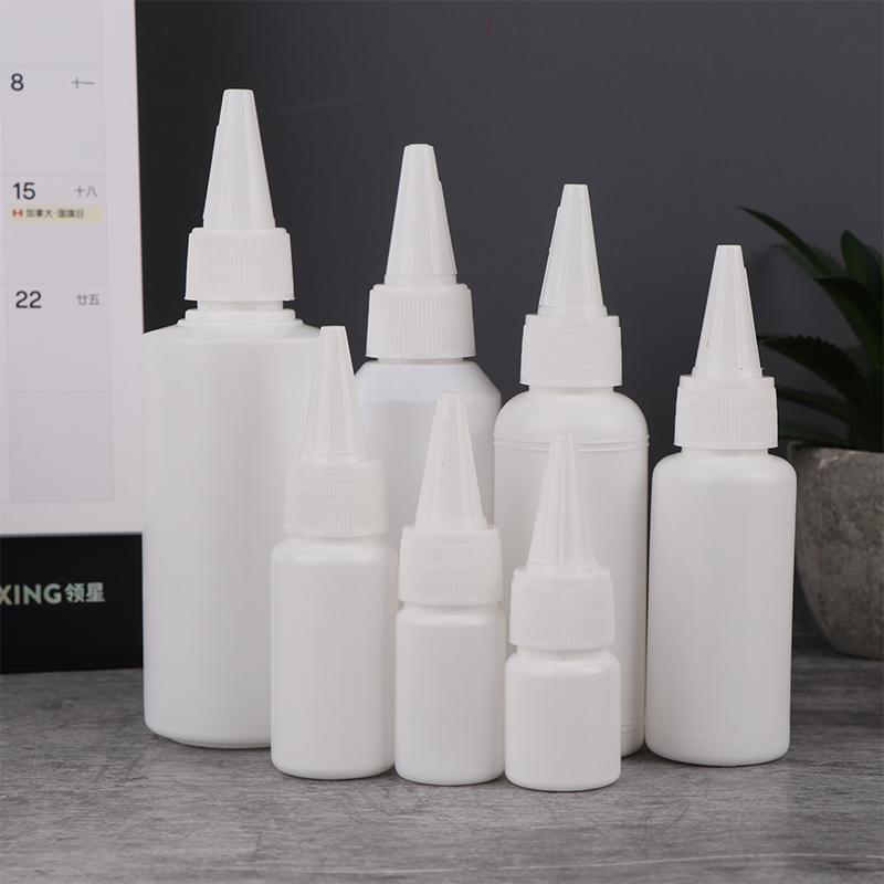5/10/20/30/50/60/100 мл Белая бутылка с пипеткой-капельницей, с завинчивающейся крышкой, бутылки для жидкости для глаз, чернил, масла, пипетки, пигментов для краски