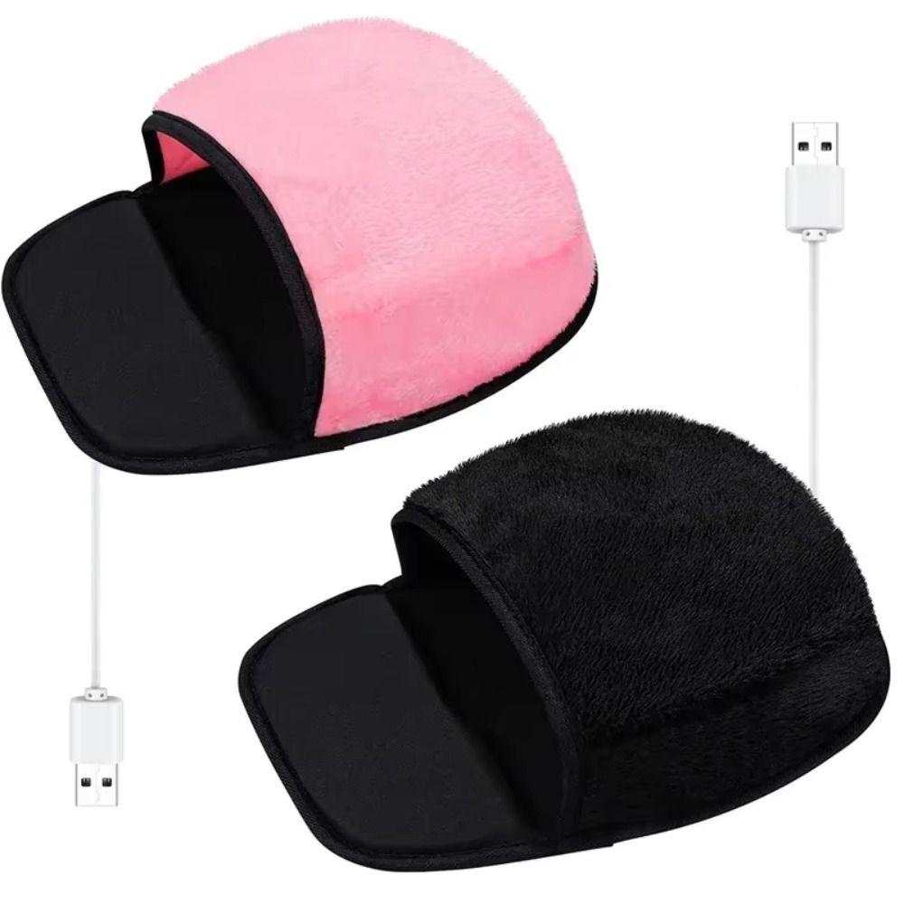 Thickened USB Heated Mouse Pad with Wrist Support Warm Mouse Cover Desktop Hand Warmer Pad Winter