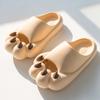 2023 Summer New Couple Lovely Bear Claw Feet Feeling Slippers for Women Wearing Household Anti-slip Sandals Outside