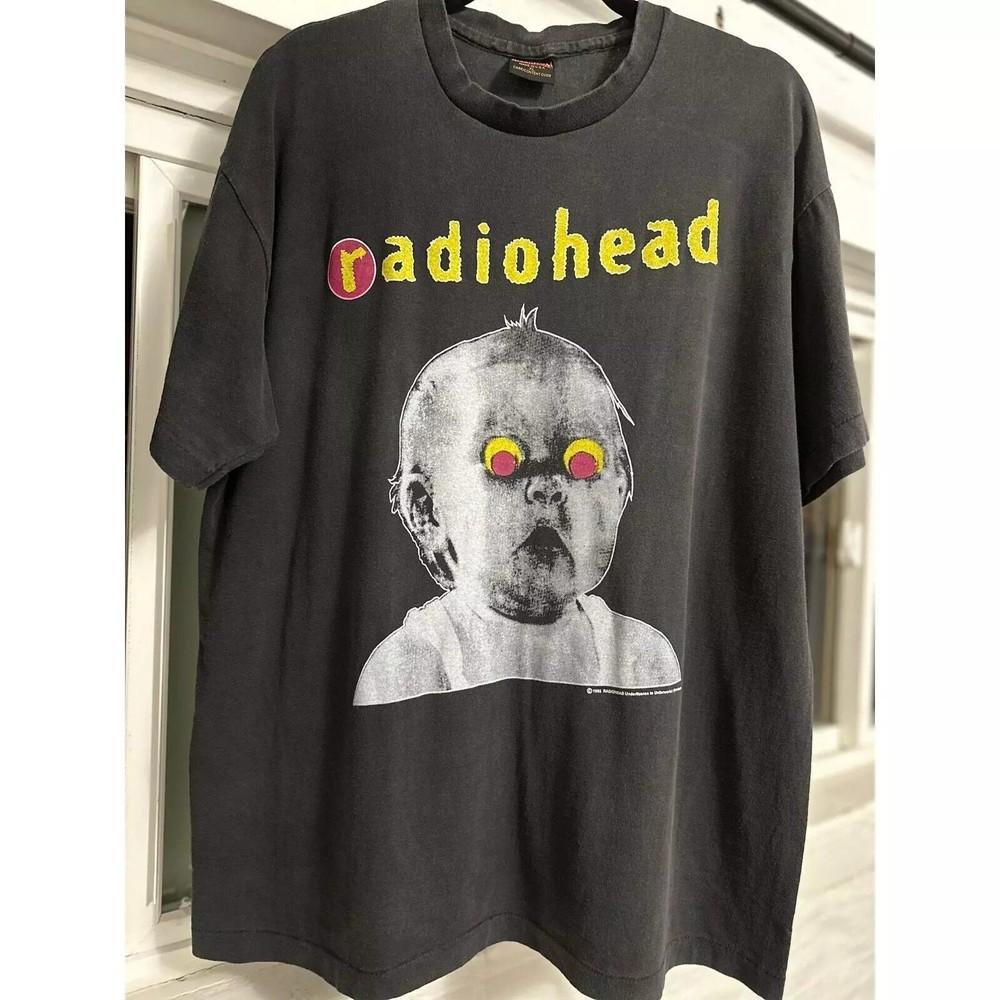 Radiohead Pablo Honey Tour Band Black Unisex Tshirt For Men Women S5XL Unisex T-Shirt