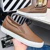Мужская повседневная обувь Серая Коричневая На плоской подошве Повседневная обувь для скейтборда Мужские лоферы Мужская обувь Повседневные кроссовки Мужские