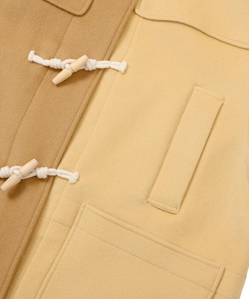 Ajobyajo Oversized Wool Mixed Duffle Coat [Beige]