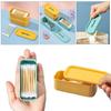 Portable Cotton Swab Box Travel Dental Floss Holder Case Sundries Organizer Box Dust-proof Wire Earphone Cable Storage Box
