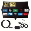 4K1080P HD Hexagonal TV Antenna - Powerful Signal Amplifier, Ultra Clear, For Smart/Old TV - Long Range, Wide Compatibility