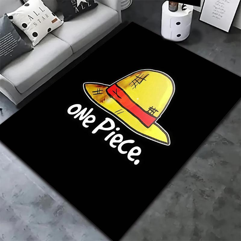 One Piece Straw Hat Pirates Carpet Rug For Living Room Bedroom Home Sofa Decoration,kids Play Nonslip Floor Mat