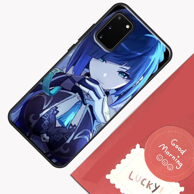 Чехол для телефона Yelan Genshin Impact для Samsung Galaxy S24 S26 Ultra S20 S21 S22 S23 S25 Plus S10 S25 FE Защитный корпус