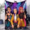 KPop Demon Hunter Friends Small Cover Blanket Soft Comfortable All Season Bed Bedroom Dorm Sofa Office Car Lunch Camping Gift