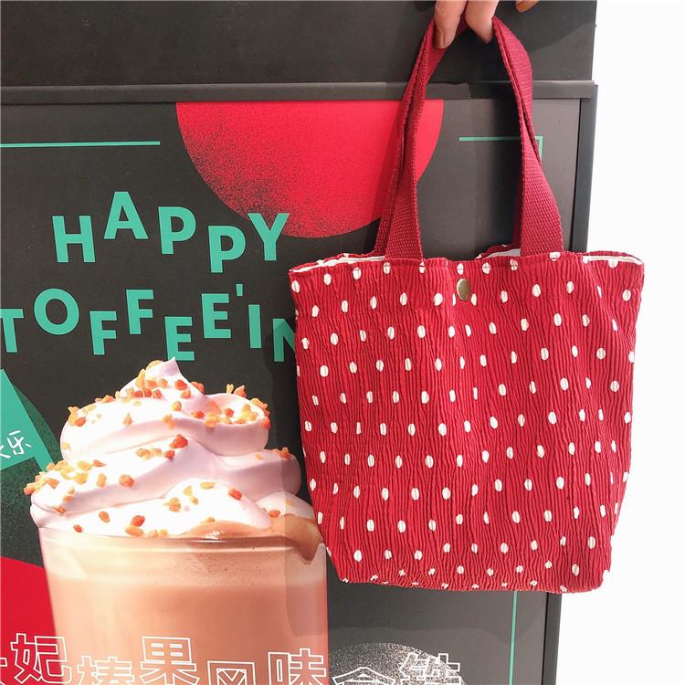 Корейская версия модной холщовой сумки знаменитость из Интернета маленькая свежая сумка для бенто повседневная литературная сумочка темперамента