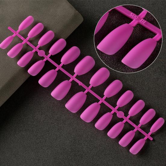 Yousheng 24Pcs Fake Nails Ultra-Thin Removable Matte Texture Vivid Color Unbreakable Wearable Press On Fake Nails DIY Manicure Tools Nail Supplies