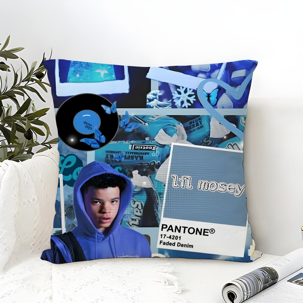Hip-Hop Rapper Singer L-Lil Mosey 2 Pillow Case Linen Pillow Case Sofa Home Decor Cushion Cover Cushion Cove