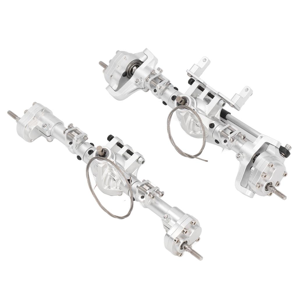 Комплект передних и задних мостов RC Portal с педальным сервоприводом из алюминиевого сплава для Axial SCX10 I II III AXI03007