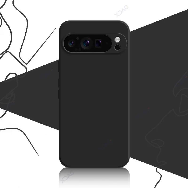 Милые чехлы для телефонов Google Pixel 9 Pro XL 5G, полностью мягкая роскошная квадратная задняя крышка из жидкого силикона Google9Pro Pixel9ProXL