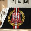 Deltras fc Print Flannel Blanket High Quality Warm Comfortable Cover for All Seasons Perfect for Gifts Home Decor