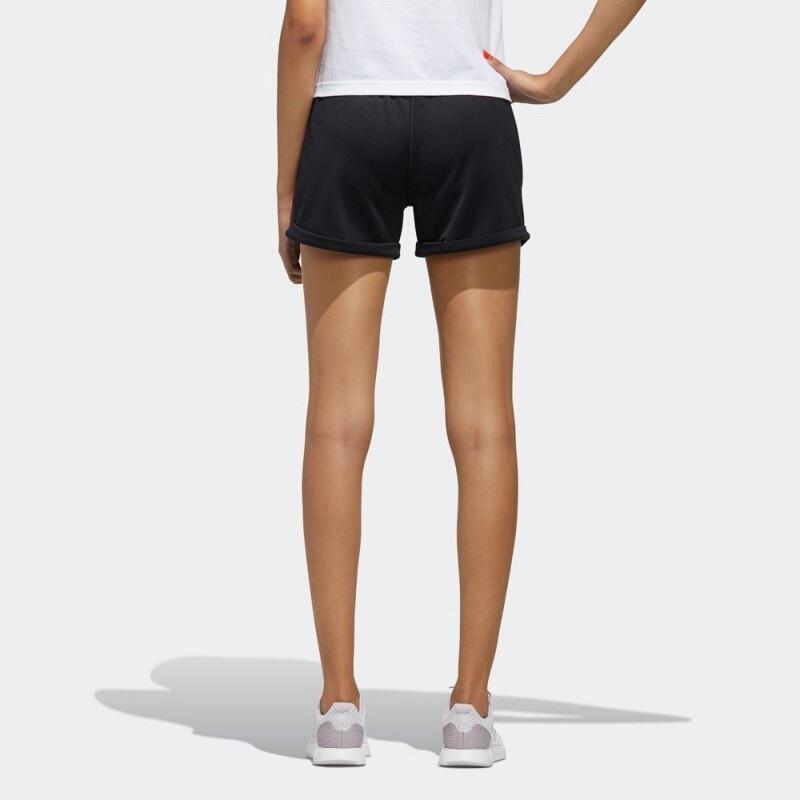 (WMNS) adidas Colorblock Shorts Asia Sizing 'Black White' Women's FM6130