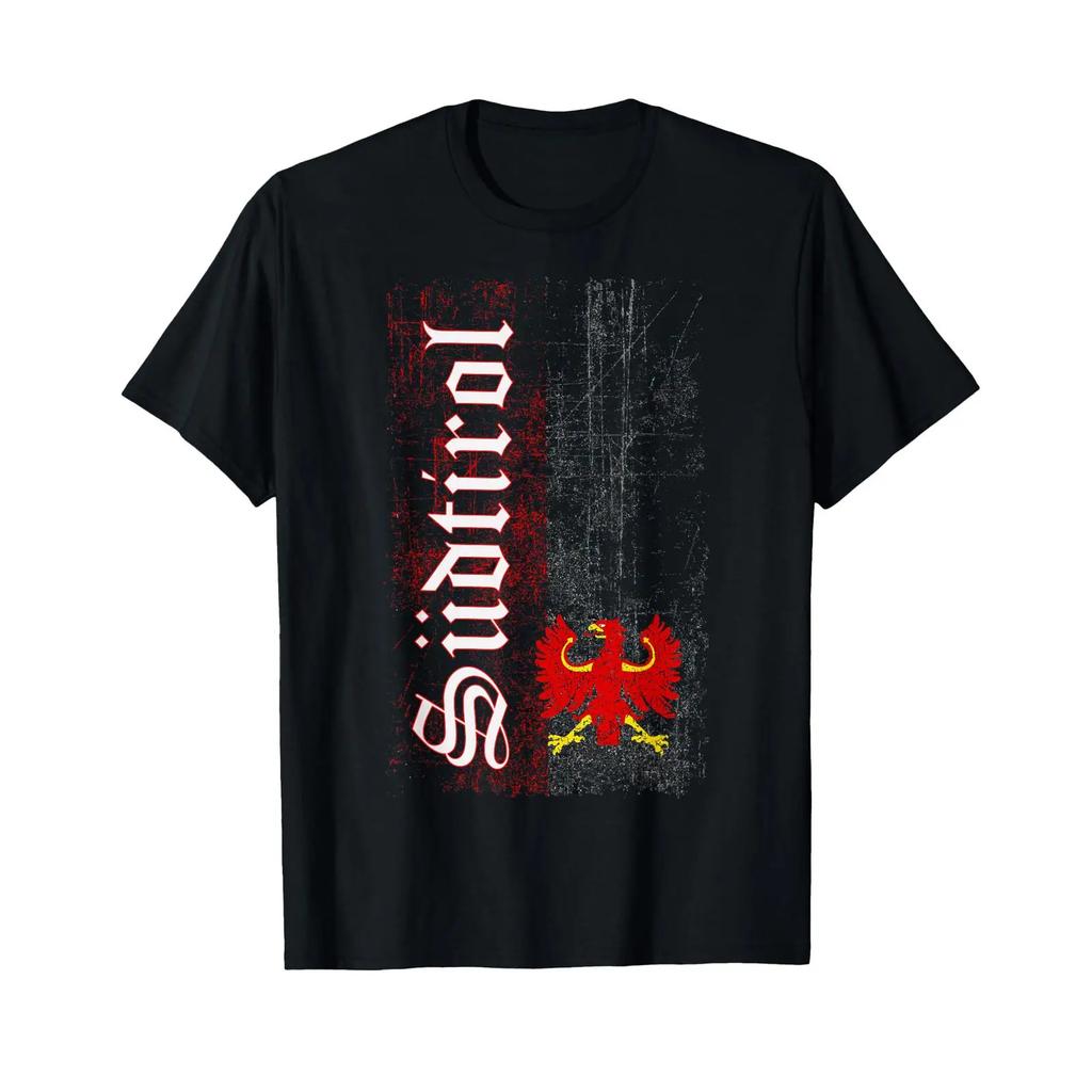Sdtirol T Shirt with eagle in retro look vintage Washed streetwear Top For Everyday Wear graphic designer clothes Stretched
