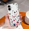 Для iPhone 16 Pro Plus 16 Pro Max 16pro задняя крышка чехол роскошный симпатичный цветок прозрачный мягкий силиконовый TPU защитный чехол для камеры для Apple iPhone 16