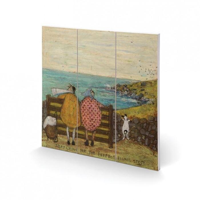 Sam Toft В поисках идеального места для пикника Деревянная квадратная табличка