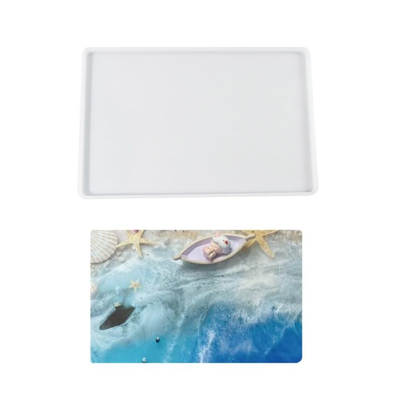 Большая прямоугольная силиконовая форма, художественные формы из смолы, формы для поделок из глины, уникальные формы для орнаментов, силиконовые формы для рукоделия