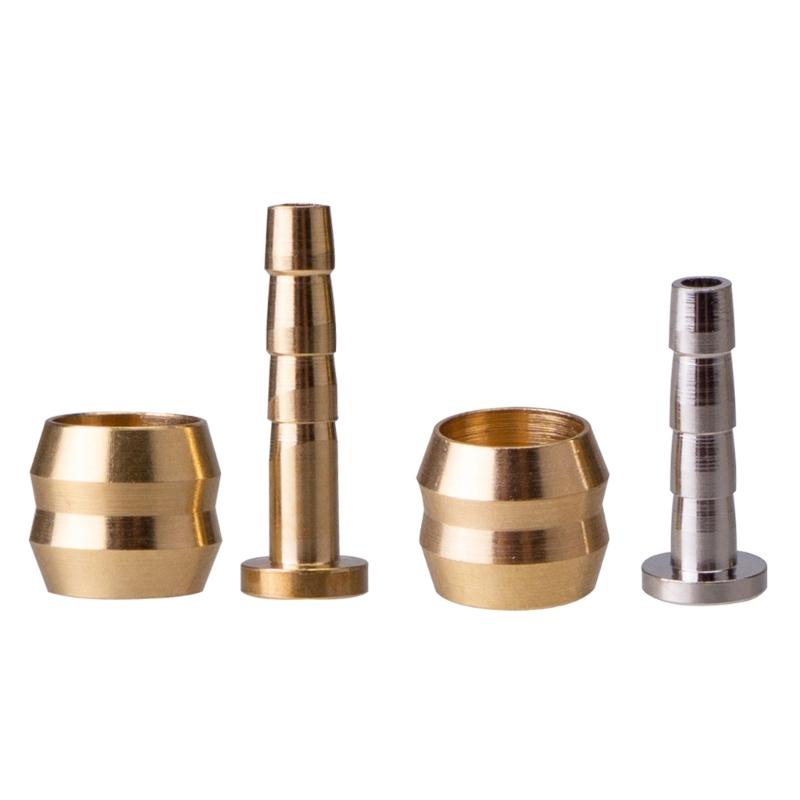 10Set Bike Hydraulic Disc Brake Hose Connector &Connect Insert Set Bicycles Part