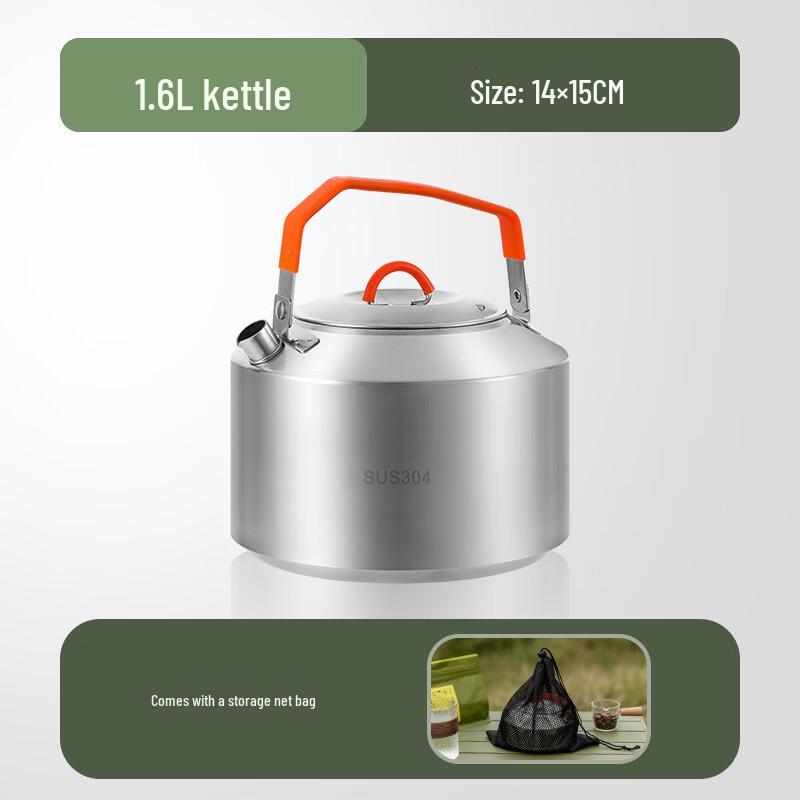 Portable Stainless Steel Outdoor Kettle