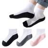 5 Pairs Mesh Kid Boys Anti-slipping Sock Two-color Black Bottom White Socks