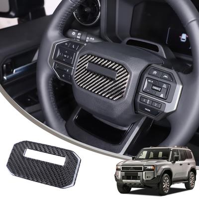 METYOUCAR Toyota Land Cruiser 250 Land Cruiser 250 Специальная наклейка с логотипом рулевого управления Панель из углеродного волокна Детали салона Тип пасты Легко