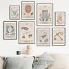 Bohemian Zodiac Art Posters and Prints Canvas Painting Tarot Cards Inspired Astrology Virgo Aquarius Constellation Picture Decor