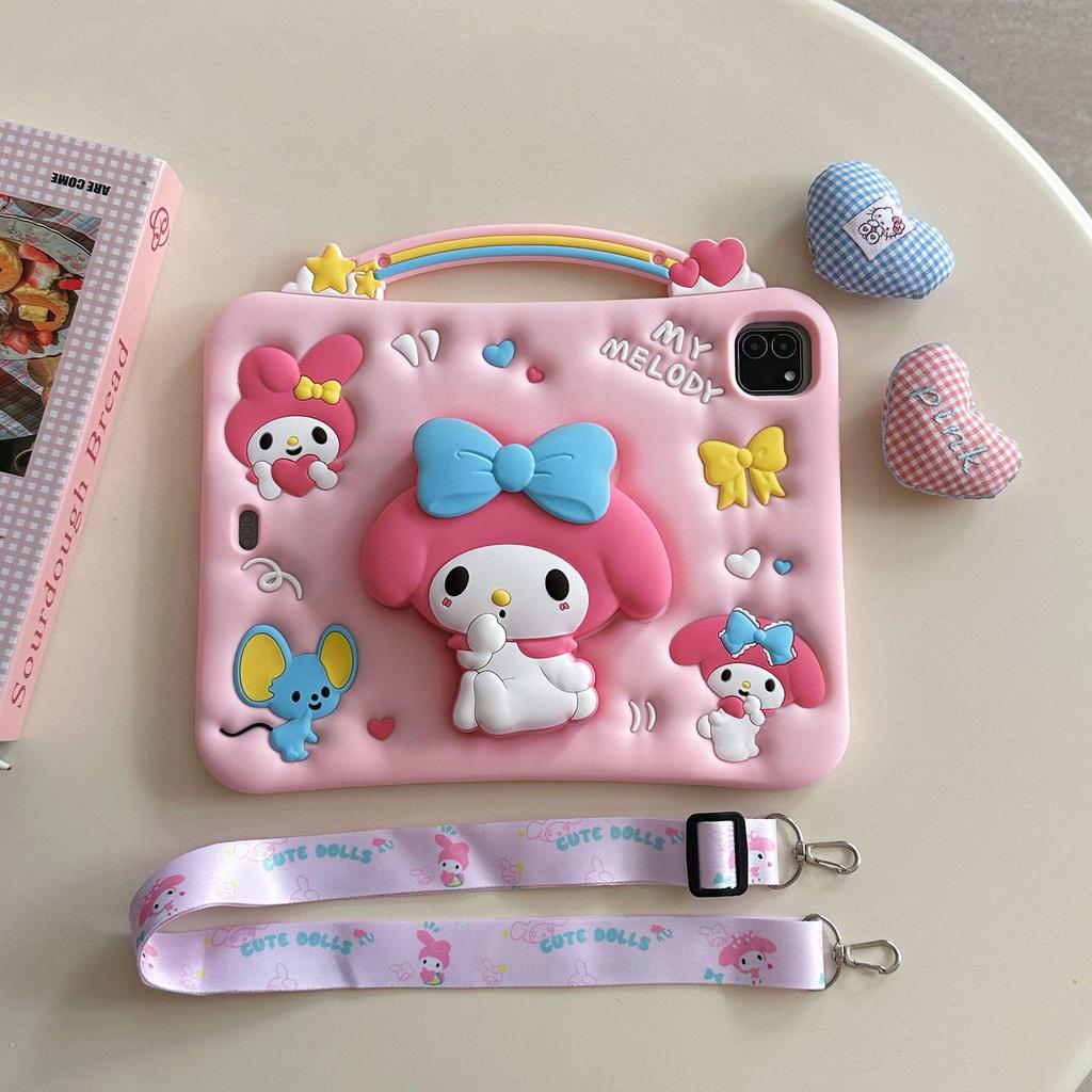 Выдвижной силиконовый чехол My Melody для планшета iPad Air 2025/iPad Pro 11