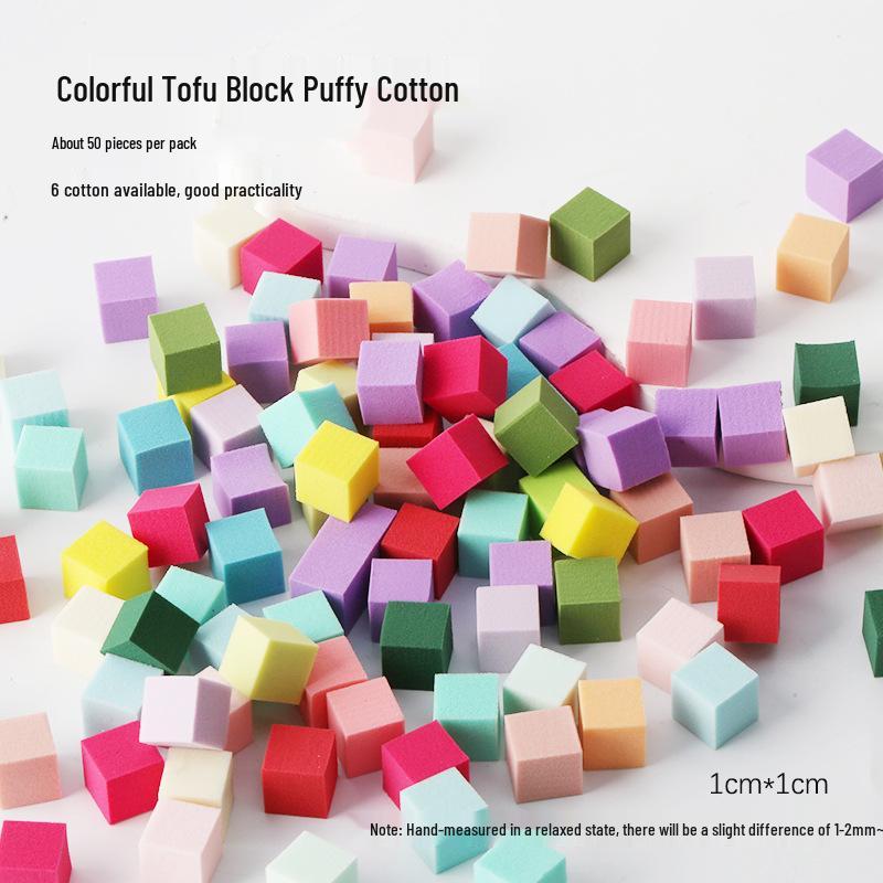 Набор инструментов для градиентного геля для нейл-арта: Квадратный карандаш-румяна омбре с мини-блоком тофу