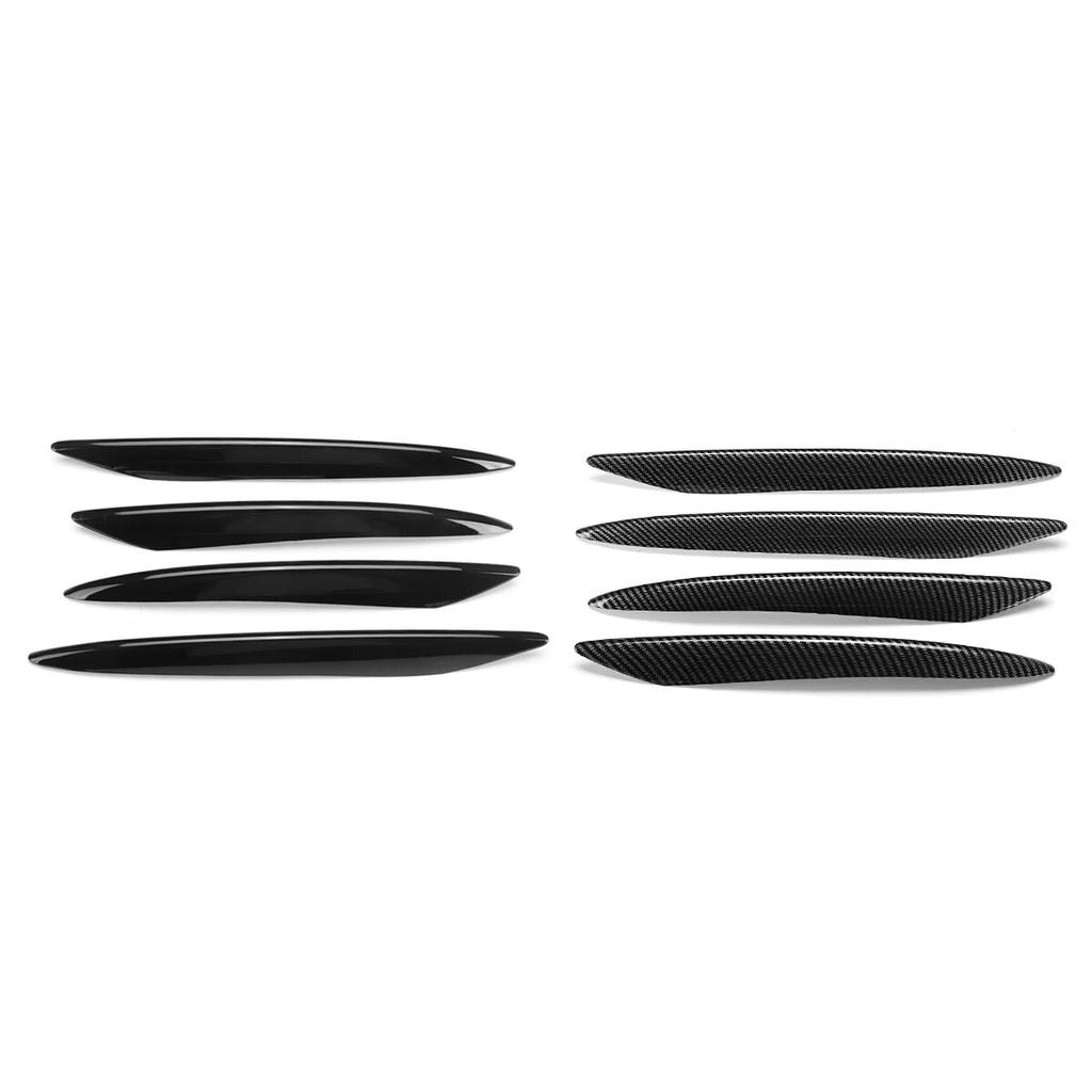 Front Bumper Canards Fog Light Cover Trim Sticker Splitter For Mercedes Benz E Class W213 E260 E300 E53 AMG Car Accessories