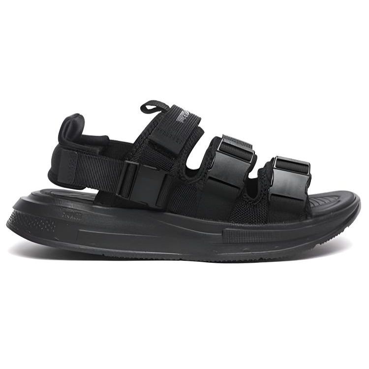 Anta Lightweight Velcro Beach Sandals Men Sandals Black 112138502-1
