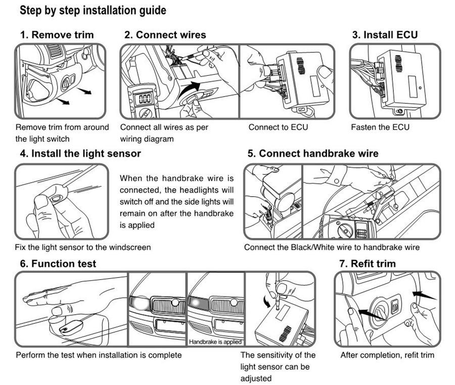 Универсальная система датчика света для автомобиля 12 В автоматически управляет включением и выключением света