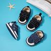 Spring and Autumn New 0-12 Months Baby Double Lap Belt Soft Step Bottom Non-slip Toddler Shoes Baby Shoes