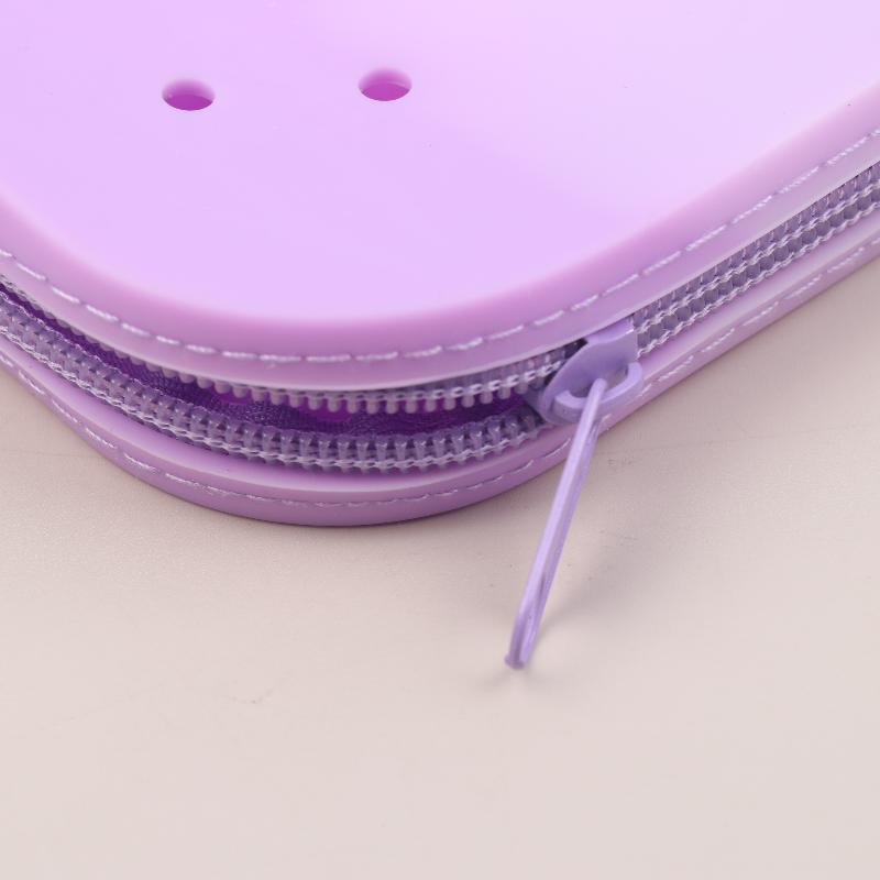 Soft Silicone Pencil Case Zipper Pouch Waterproof Lightweight Storage Bag for Kids School Office Writing Tools
